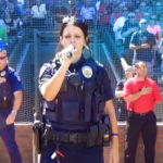 (VIDEO)Cop Stuns Stadium With Her ‘Star Spangled Banner’