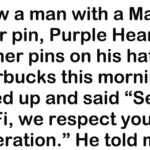 A Man posted this online after he approached a Marine veteran he did not know