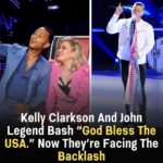 Kelly Clarkson and John Legend Receive Backlash After Criticizing “God Bless The USA