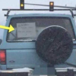 Angry mom stuck behind slow car: Then she sees note in the window that changes everything, and it goes viral