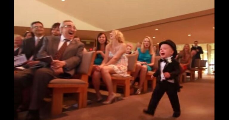 (VIDEO)Adorable Little Ring Bearer Has Church Erupting In Laughter