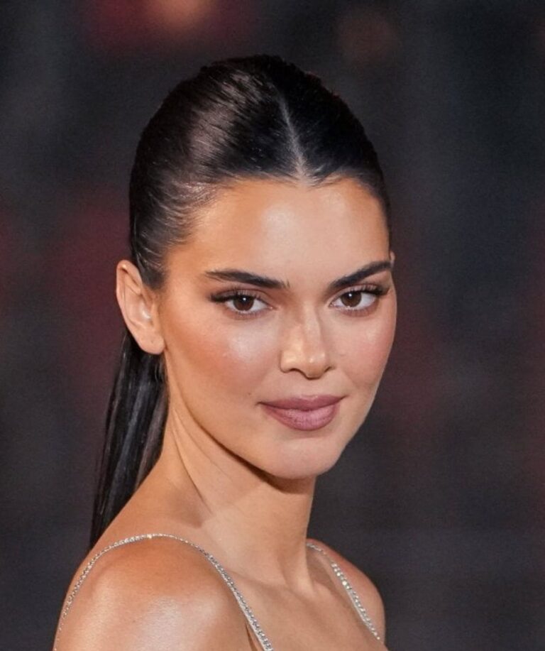 Kendall Jenner shows off her incredibly slim figure in lime green string bikini