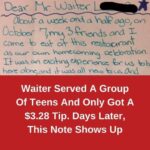 Waiter Served A Group Of Teens And Only Got A $3.28 Tip. Days Later, This Note Shows Up