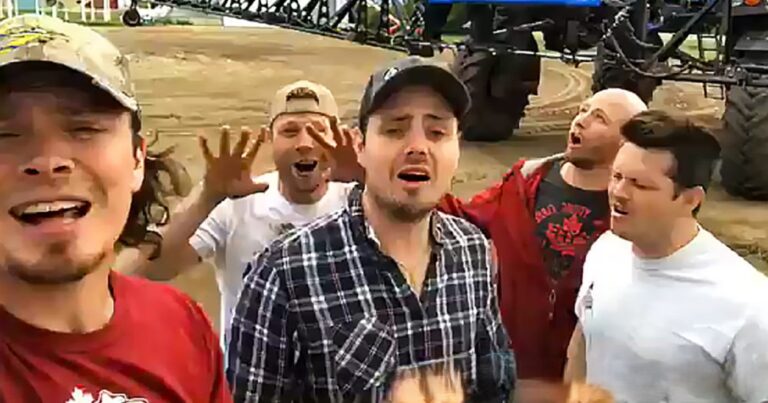 (VIDEO)Farm boys sing Garth Brooks parody song in pure country harmony