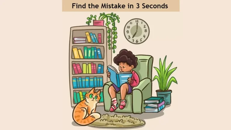 Find the Mistake IQ Test: Can you find the mistake in the picture in 3 seconds?