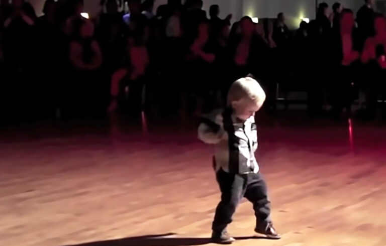 (VIDEO)Toddler Hits Dance Floor To Perform His Favorite Elvis Hit Doing The King Proud