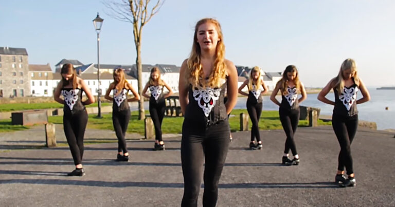 (VIDEO)You’ll Be Lost For Words When This V-Formation Of Irish Girls Start To Dance