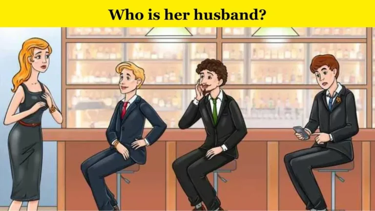 Visual Puzzle: Only a puzzle champion can find the woman’s husband at the bar in 6 seconds!