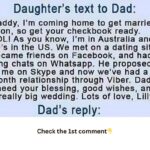 Daughter’s Text Dad About New Boyfriend, But Dad’s Response Is Hilarious.