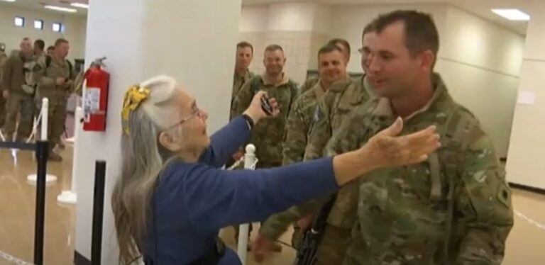 (VIDEO)Soldiers Wait In Line For Hours To See This Lady. The Reason Left Me in Tears!