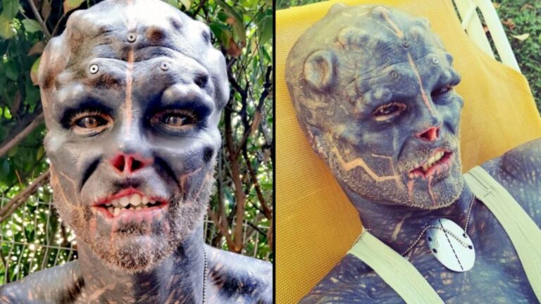 ‘Black Alien’ Says No One Will Hire Him Due To His Extreme Tattoos And Body Modifications