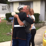 (VIDEO)Marine Grandfather Gets A Surprise Visit From His Grandson, Now A Newly Minted Marine