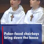 (VIDEO)Poker-faced choirboys bring down the house