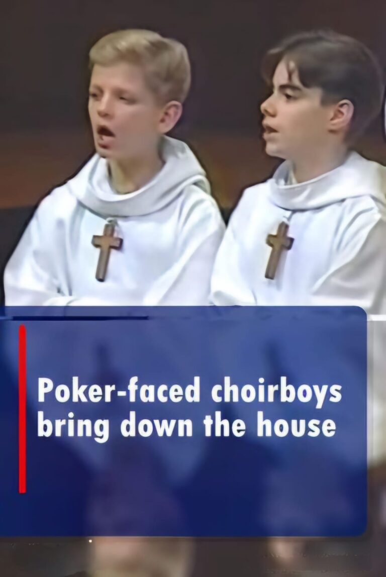 (VIDEO)Poker-faced choirboys bring down the house