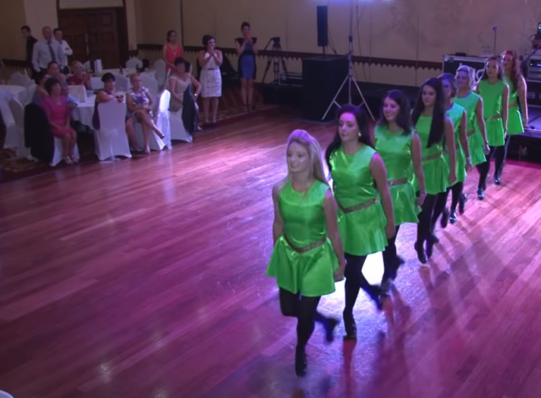 (VIDEO)Bridesmaids Storm The Floor For Irish Dance. Now Expect The Unexpected When Groom Joins In!