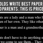 8-Year olds write best paper ever on grandparents…