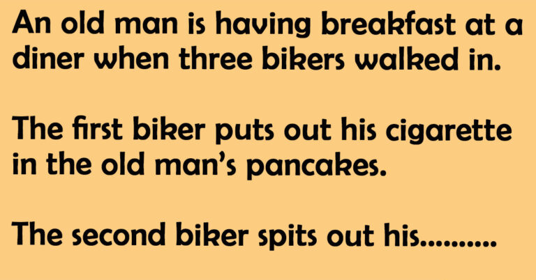 The Old Man Shows Bikers Who’s Boss