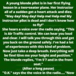 A blonde pilot