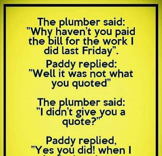 Paddy and a plumber