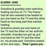 ELDERS’ JOKE