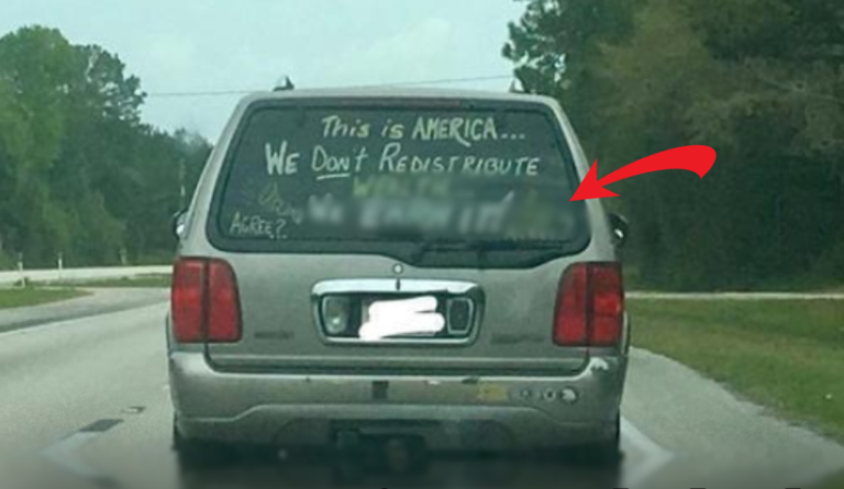 ‘Controversial’ Message Seen On Back Of SUV Sparks Online Debate – WOW