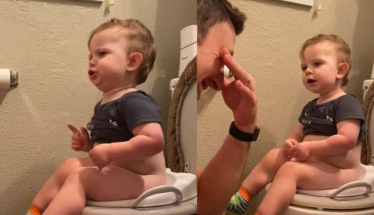 If You Need To Smile Today, Watch This Little Boy Learning How To Use The Potty