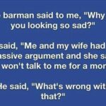 Barman’s Simple Question Uncovers Hilarious Marriage Drama!