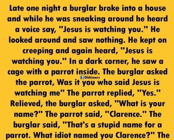 A Burglar’s Encounter with a “Holy” Watchdog