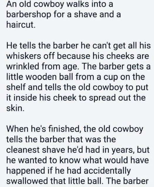 This Barber’s Trick Left the Cowboy Speechless—You Won’t Believe What Happened Next!