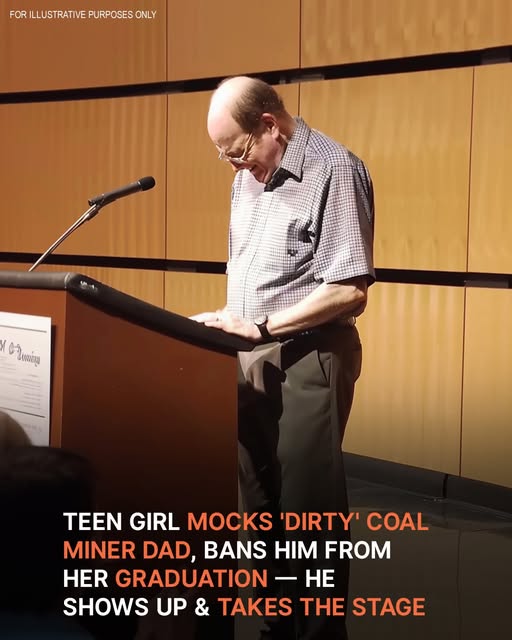 Girl Is Ashamed of ‘Dirty’ Dad Who Works as Coal Miner, Cries as He Takes Mic at Her Graduation — Story of the Day