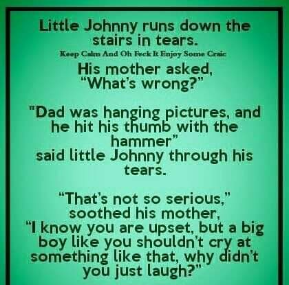 Little Johnny’s Hilarious Reaction to Dad’s Hammer Mishap