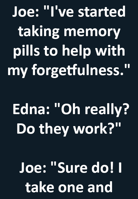 Joe’s Hilarious Revelation About Memory Pills Will Have You Laughing!