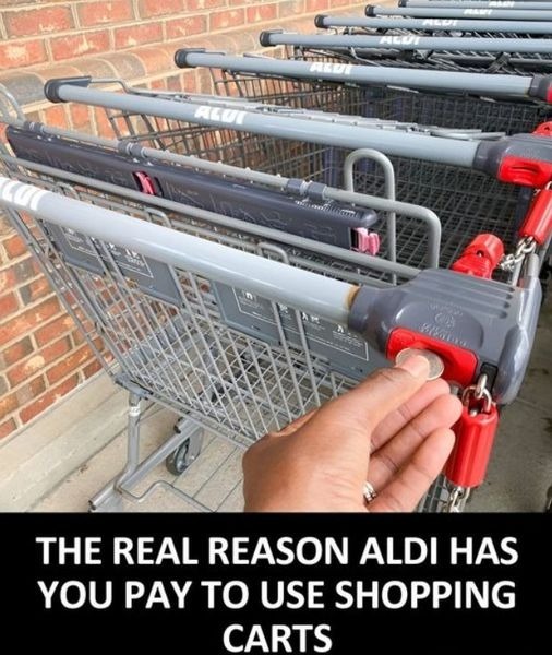 Why Does Aldi Make Customers Pay for Shopping Carts?