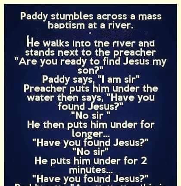 This Baptism Story Of Paddy Will Have You Laughing Out Loud!