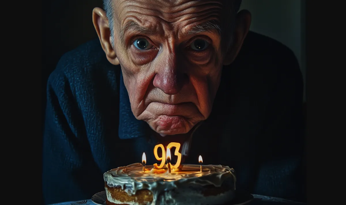 Lonely Old Man Invites Family to Celebrate His 93rd Birthday, but Only a Stranger Shows Up