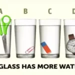 Optical Illusion: Only a high-IQ person can tell which glass has more water in it