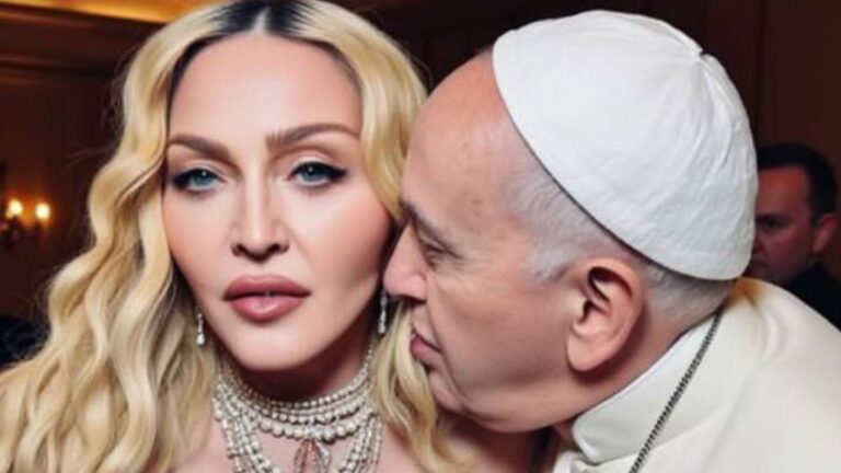 Madonna sparks fury with AI generated image of herself and ‘handsy’ Pope Francis