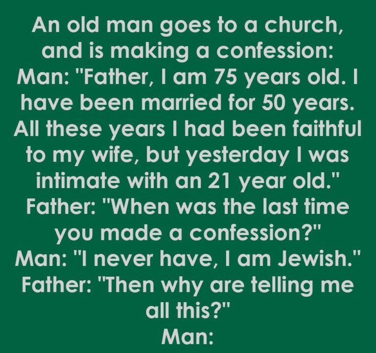 An Unexpected Confession at Church