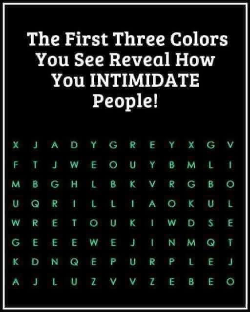 What Colors Do You See First?