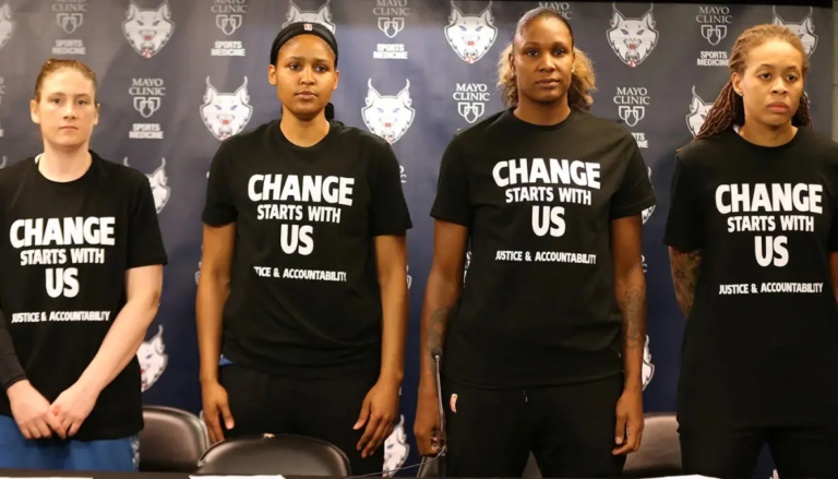 Four Officers Exit WNBA Game Over Players’ Statement Shirts, Sparking Intense Debate