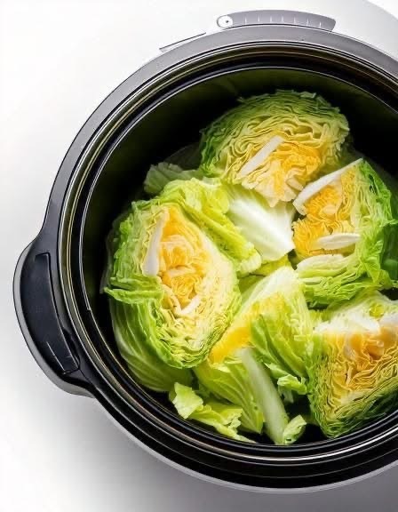 Put raw cabbage wedges in a slow cooker with these 3 ingredients. It’ll wow you..