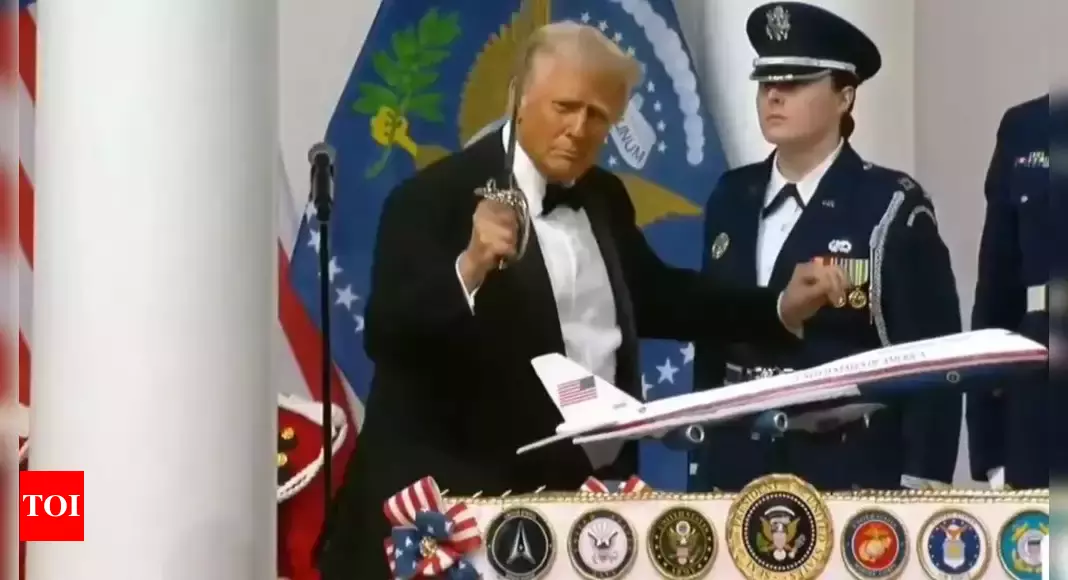 “Absolutely Iconic”: Trump Dances with a Saber As Melania Claps, Laughs, Breaks Out Her Own Trump Dance Moves in Very Sweet Moment