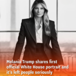 Melania Trump shares first official White House portrait and it’s left people seriously confused at one thing