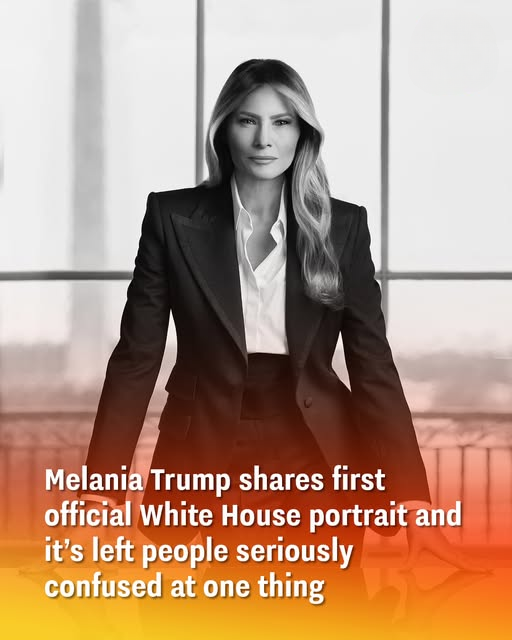 Melania Trump shares first official White House portrait and it’s left people seriously confused at one thing