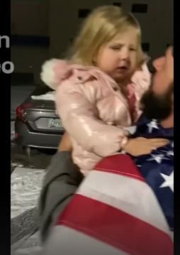 “Daddy’s Home”: Incredibly Sweet Moment Shows J6 Prisoner Reunited With Loving Young Daughter Who Jumps In His Arms [WATCH]