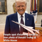 People spot disturbing detail in new photo of Donald Trump at White House