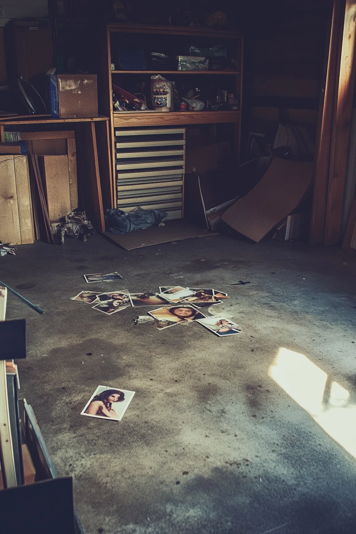 I Walked Into My Husband’s Locked Garage Where He Spent Every Evening — Photos of a Beautiful Young Woman Were Scattered All Over