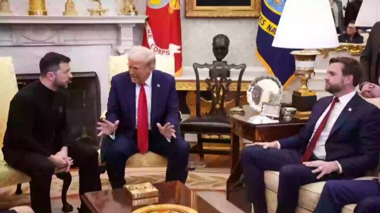 Donald Trump issues statement after telling President Zelenskyy he’s ‘gambling with WW3’ in White House argument