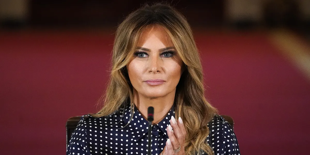 Melania Trump Makes A Rare Solo Appearance in 3-Piece ‘Tan’ Suit, Sparking Discussions