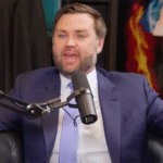 Moment JD Vance sees Elon Musk’s Epstein files claim caught on camera while filming podcast